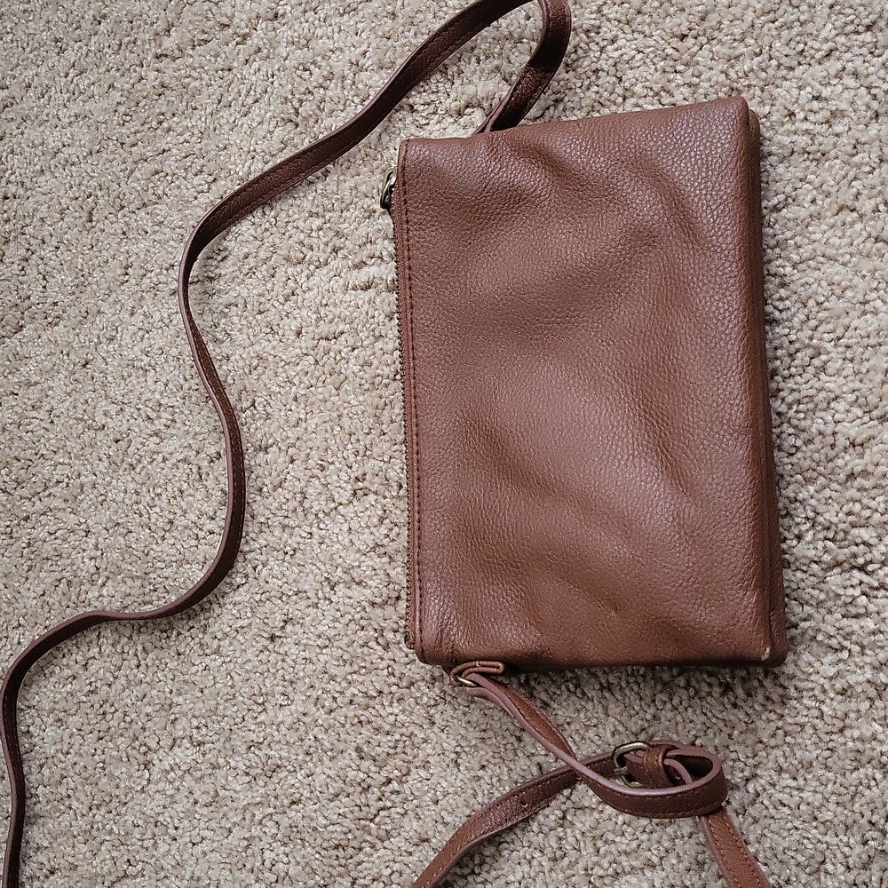 Double zipper mini crossbody
